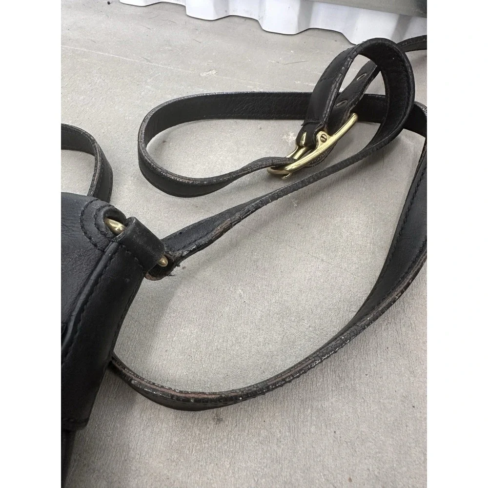 Vintage Coach Legacy, Slim Black Leather Shoulder‎ Bag, Crossbody Purse
